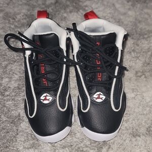 (SOLD) Jordan Kids' Black and Red Sneakers